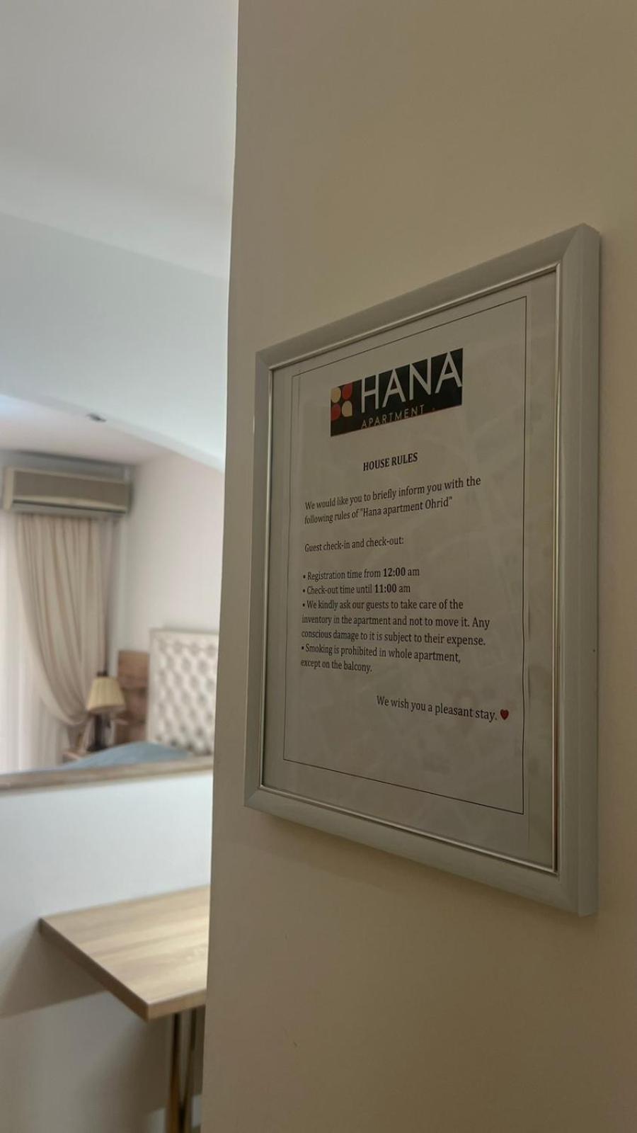 Hana Apartment Ohrid Esterno foto